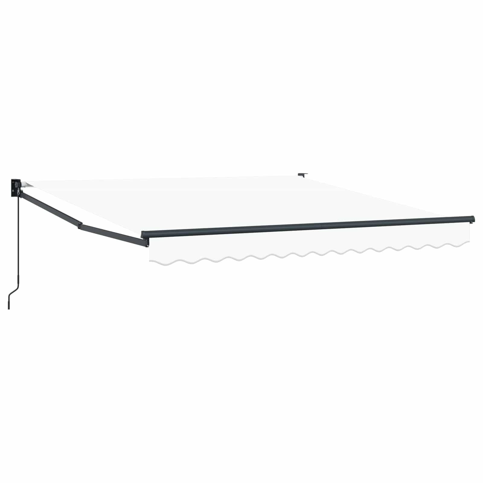 Einziehbare Markise Weiß 350 x 250 cm