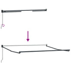 Einziehbare Markise Weiß 350 x 250 cm