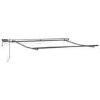 Einziehbare Markise Rot 350 x 250 cm Stoff