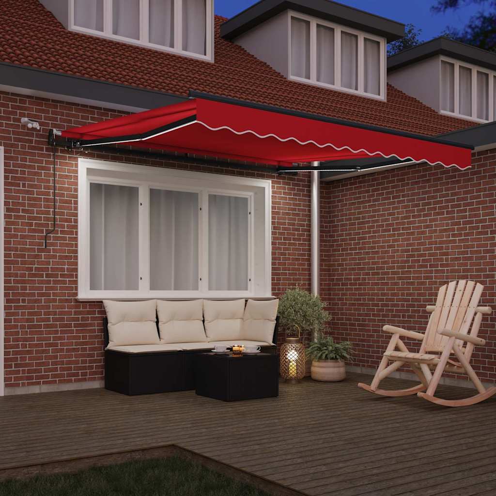 Markisenstoff Rot 350 x 250 cm Polyester