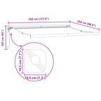 Markise Rot 350 x 250 x 165 cm Polyester und Aluminium
