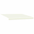 Einziehbare Markise Creme 400 x 300 cm Polyester und Aluminium