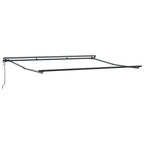 Einziehbare Markise Creme 400 x 300 cm Polyester und Aluminium
