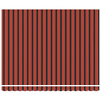 Elektrische ausziehbare Markise Orange und Braun 400 x 300 cm