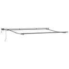 Einziehbare Markise Orange und Braun 400 x 300 cm Stoff