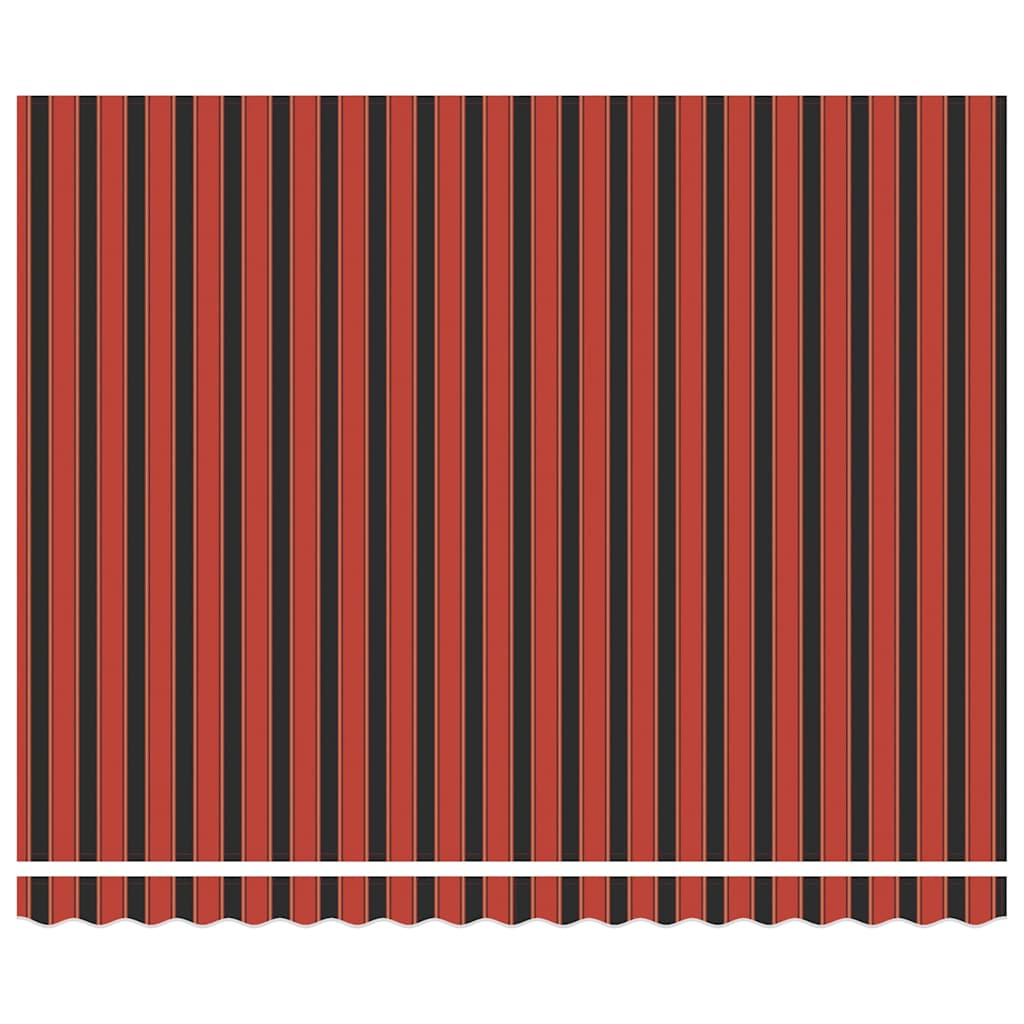 Markisenstoff Orange und Braun 400 x 300 cm Polyester