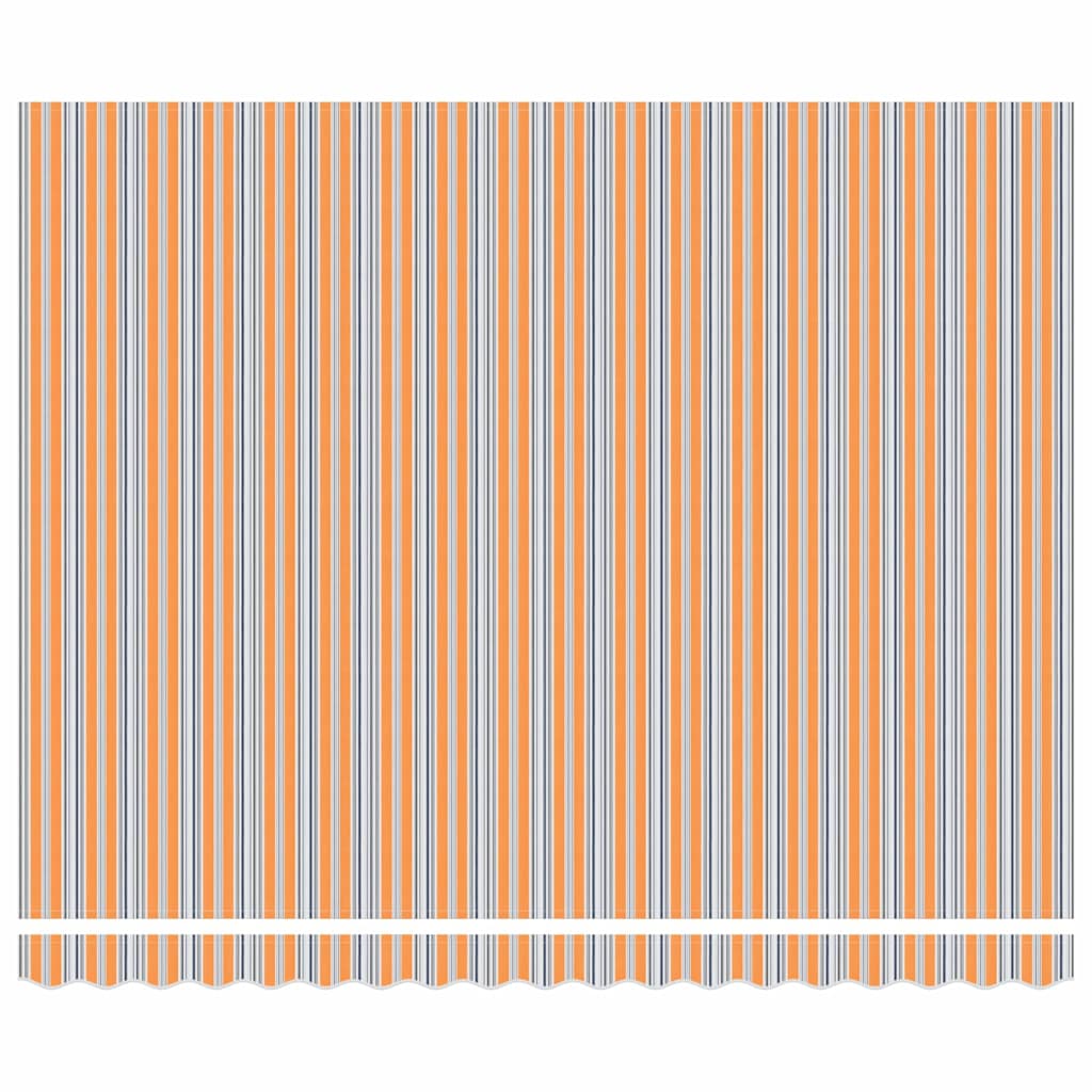 Einziehbare Markise Mehrfarbig 400 x 300 cm Polyester und Stahl