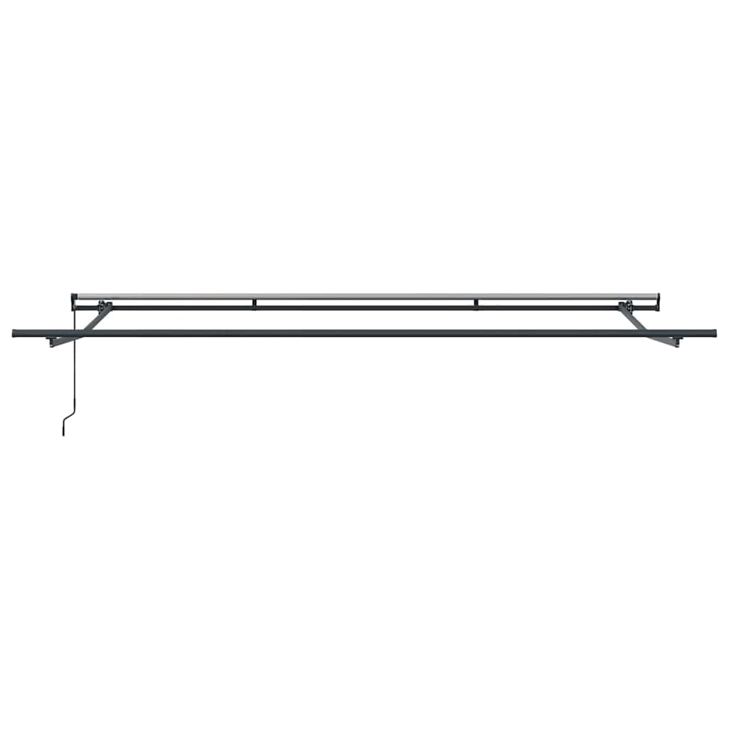 Einziehbare Markise Mehrfarbig 400 x 300 cm Polyester und Stahl