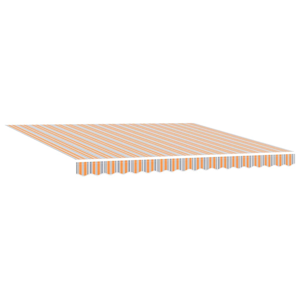 Einziehbare Markise Mehrfarbig 400 x 300 cm Stoff und Aluminium