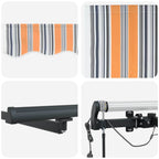 Markisenstoff Mehrfarbig 400 x 300 cm Polyester