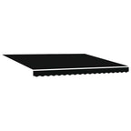 Markise Schwarz 400 x 300 cm Polyester und Metall