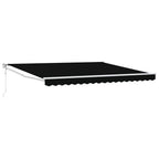 Einziehbare Markise Schwarz 400 x 300 cm