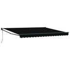 Einziehbare Markise Schwarz 400 x 300 cm