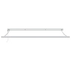 Einziehbare Markise Schwarz 400 x 300 cm Stoff und Metall
