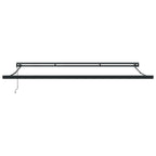 Markise Schwarz 400 x 300 cm Polyester und Aluminium