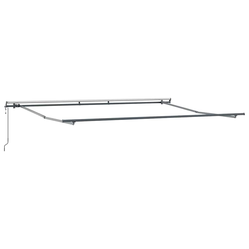 Einziehbare Markise Beige 400 x 300 cm Stoff und Aluminium