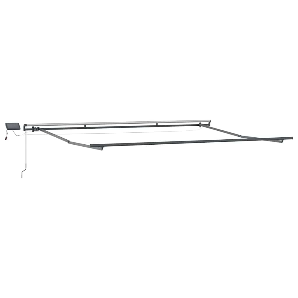 Einziehbare Markise Rot 400 x 300 cm Stoff