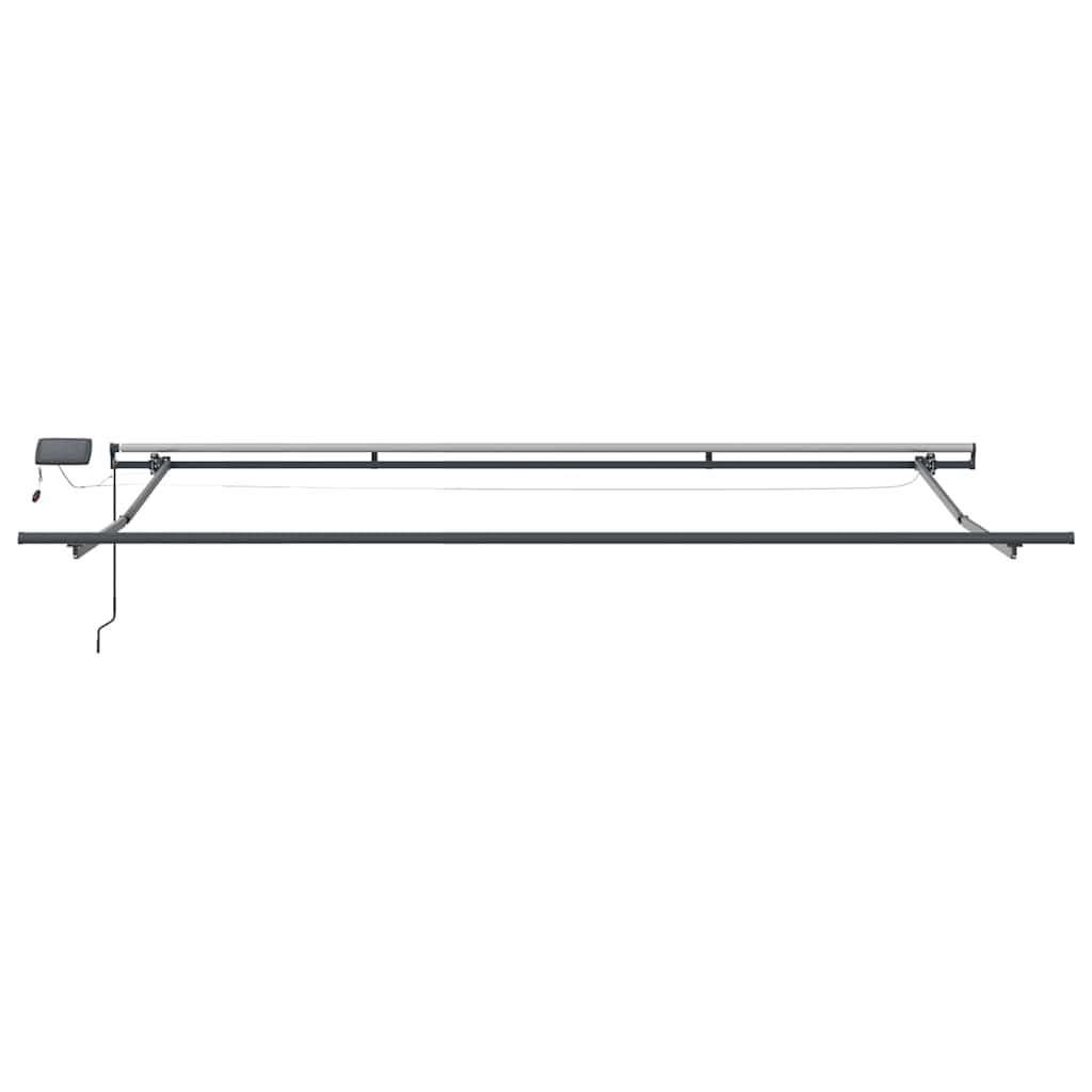 Einziehbare Markise Rot 400 x 300 cm Stoff