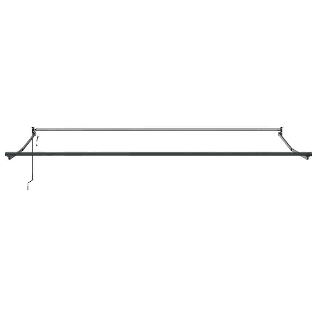 Einziehbare Markise Rot 400 x 300 cm Polyester und Aluminium
