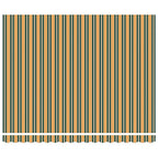 Einziehbare Markise Grün und Gelb 400 x 300 cm