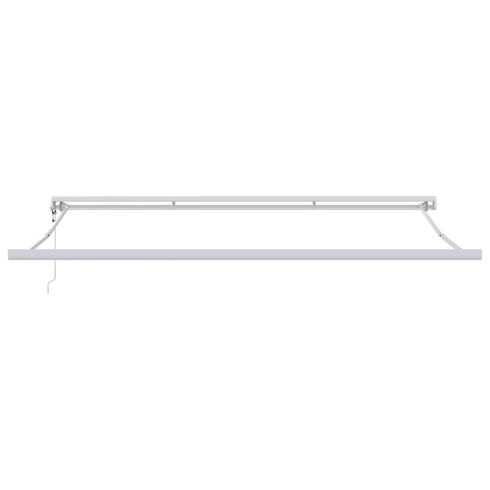 Einziehbare Markise Grün und Gelb 400 x 300 cm Stoff und Metall