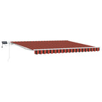 Einziehbare Markise Orange und Braun 400 x 300 cm
