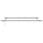 Einziehbare Markise Beige 400 x 350 cm Stoff und Aluminium