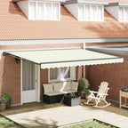 Markisenrahmen Creme 450 x 300 cm Polyester mit PU-Beschichtung