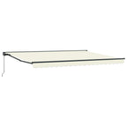 Markisenrahmen Creme 450 x 300 cm Polyester mit PU-Beschichtung