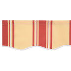 Markise Gelb und Orange 450 x 300 cm Polyester und Metall