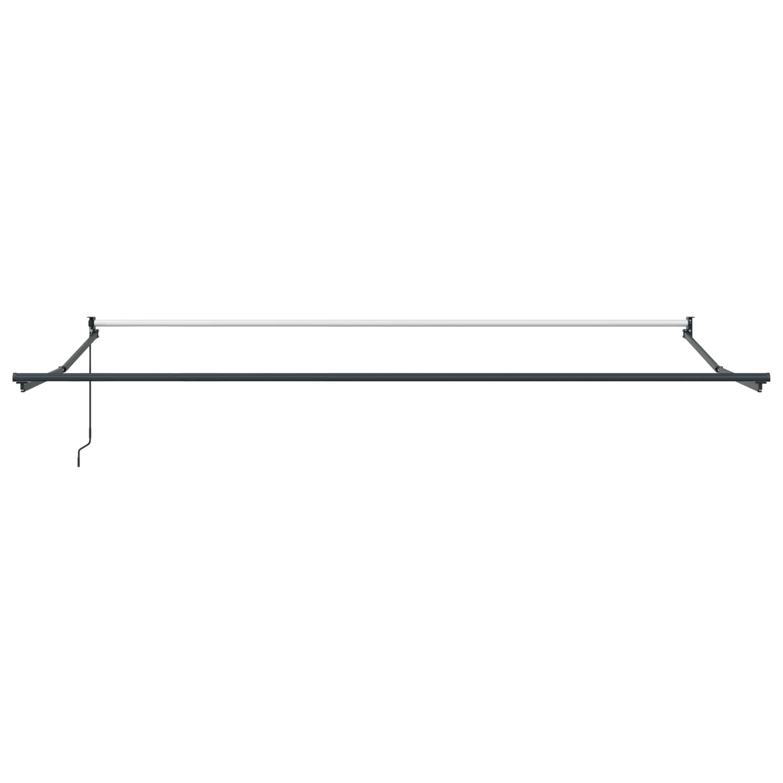 Markise Rot und Weiß 450 x 300 x 165 cm Polyester und Metall