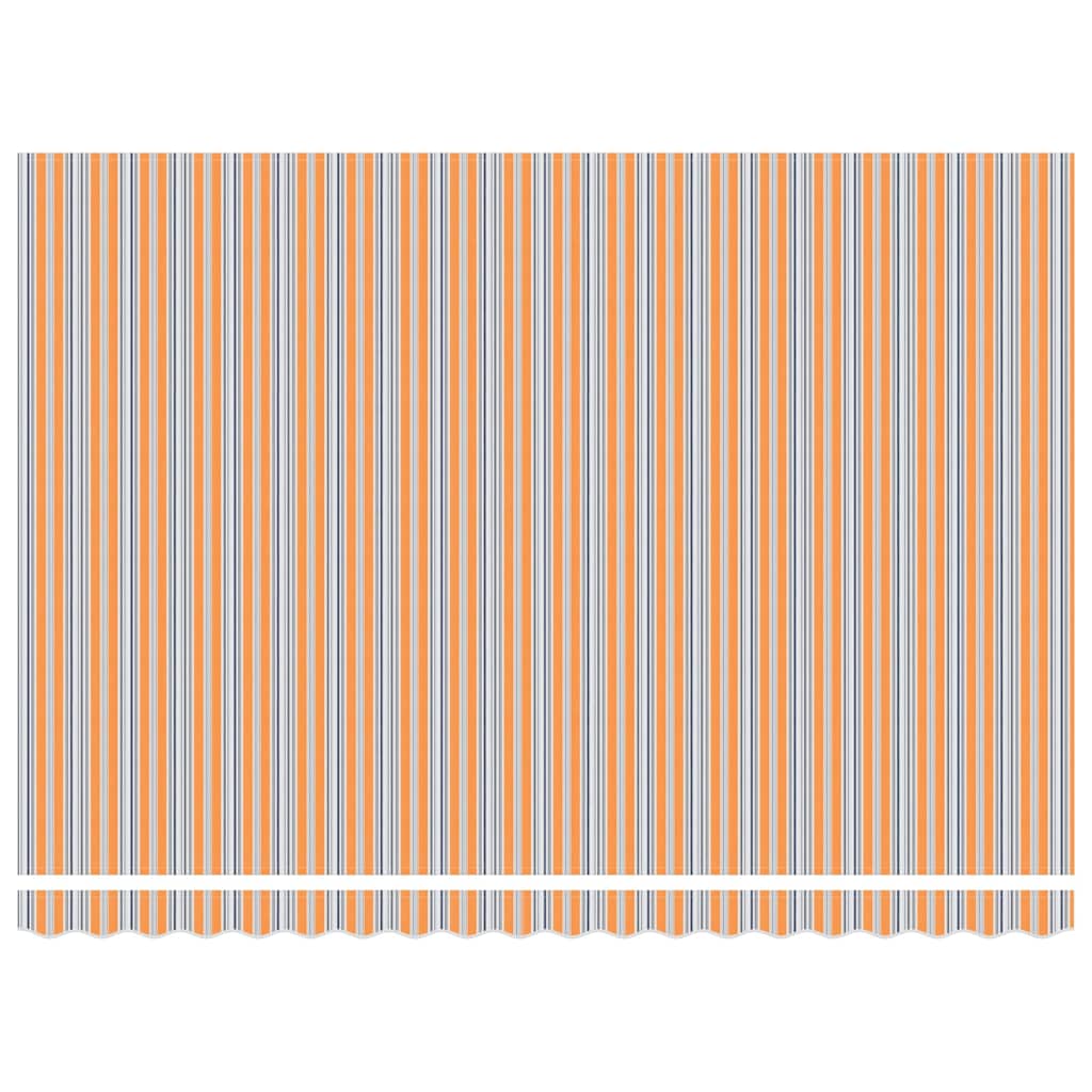 Einziehbare Markise Mehrfarbig 450 x 300 cm Stoff und Stahl