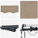 Markisenstoff Beige 450 x 300 cm Polyester