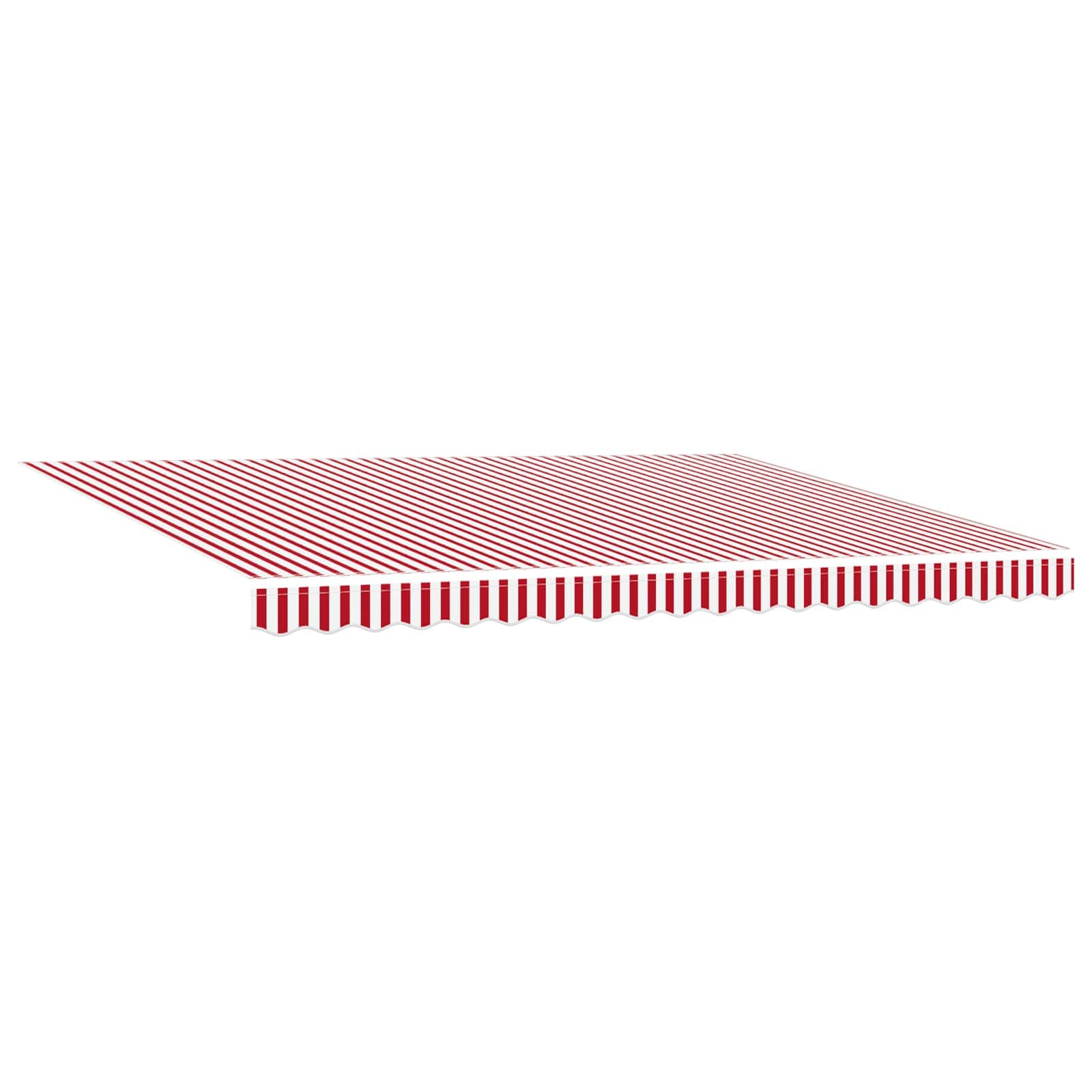 Einziehbare Markise Rot und Weiß 450 x 350 cm