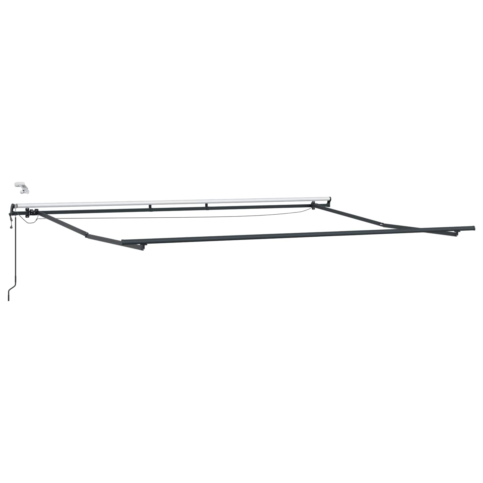 Markisenstoff Grün und Weiß 450 x 350 cm Polyester