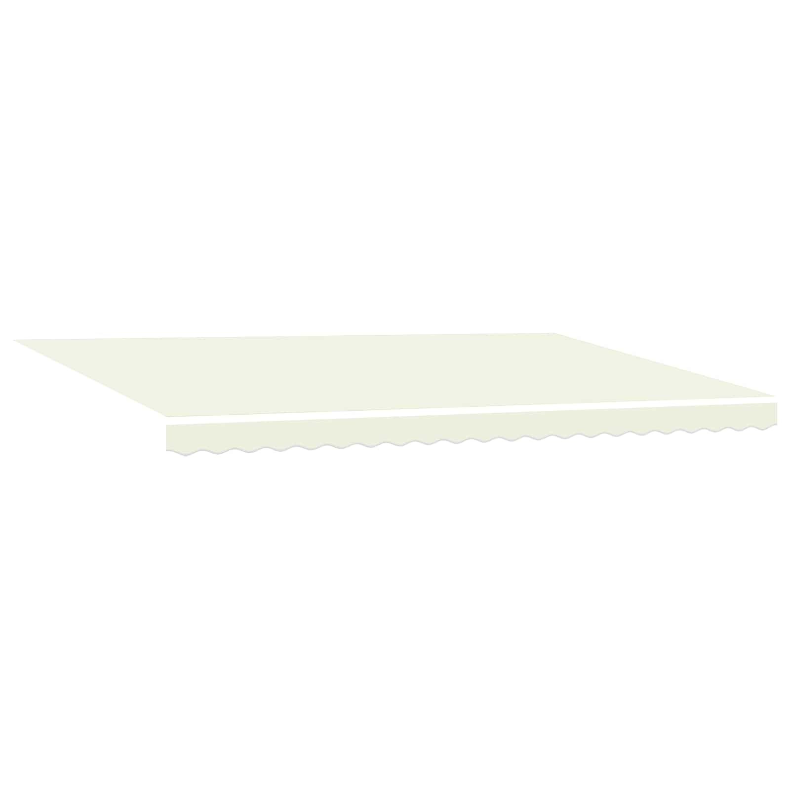 Markisenrahmen Creme 500 x 300 cm Polyester mit PU-Beschichtung