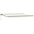 Markisenrahmen Creme 500 x 300 cm Polyester mit PU-Beschichtung