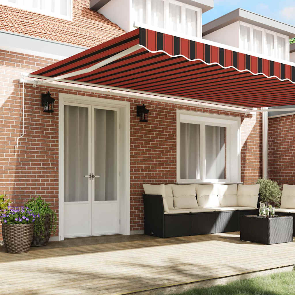 Markise Orange und Braun 500 x 300 x 165 cm