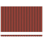 Einziehbare Markise Rot und Schwarz 500 x 300 cm