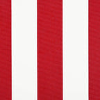 Einziehbare Markise Rot und Weiß 500 x 300 cm