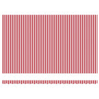 Einziehbare Markise Rot und Weiß 500 x 300 cm Stoff