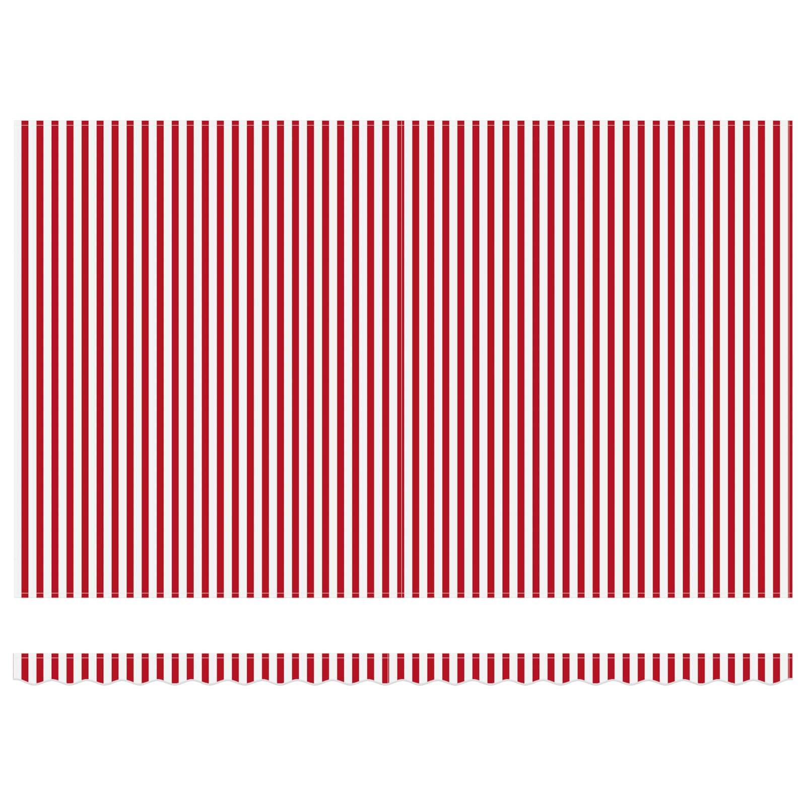 Markise Rot und Weiß 500 x 300 cm Polyester und Metall