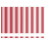 Einziehbare Markise Rot und Weiß 500 x 300 cm Stoff und Metall