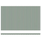 Einziehbare Markise Grün und Weiß 500 x 300 cm