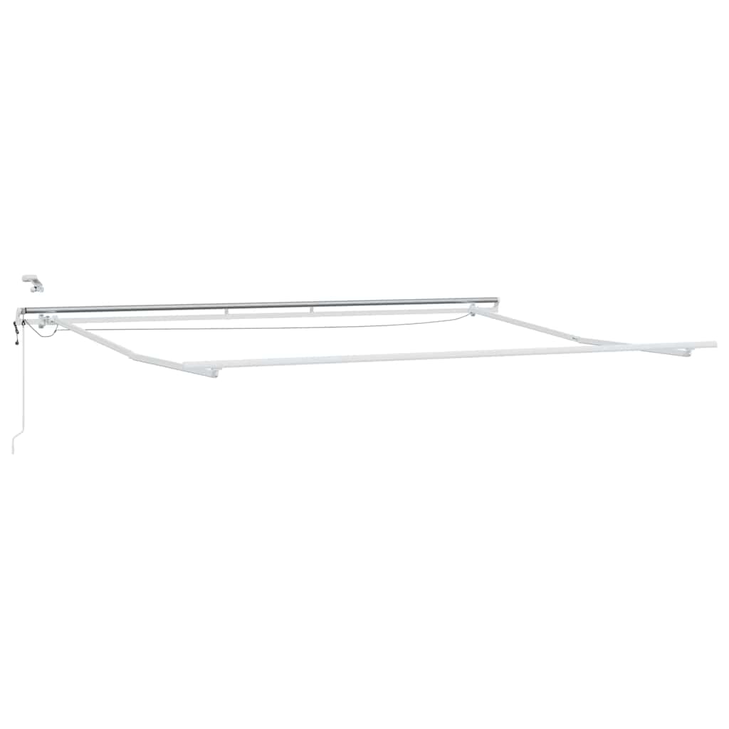Einziehbare Markise Orange und Braun 500 x 350 cm