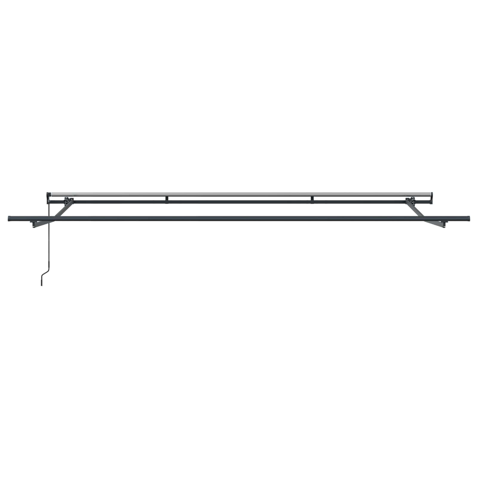 Einziehbare Markise Grün und Gelb 500 x 350 cm