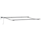 Einziehbare Markise Grün und Gelb 500 x 350 cm Stoff