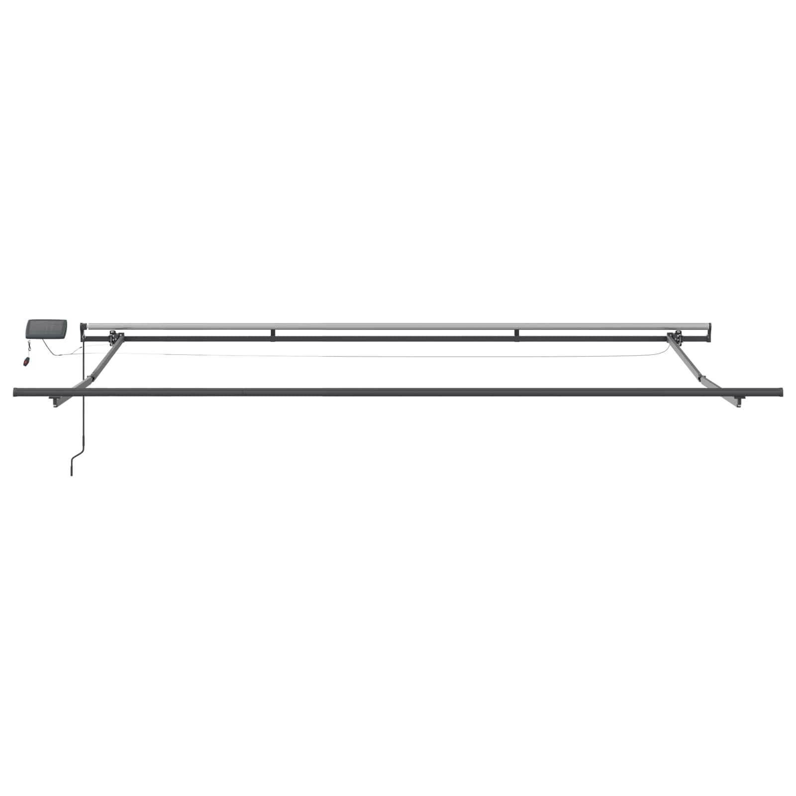 Einziehbare Markise Grün und Gelb 500 x 350 cm Stoff