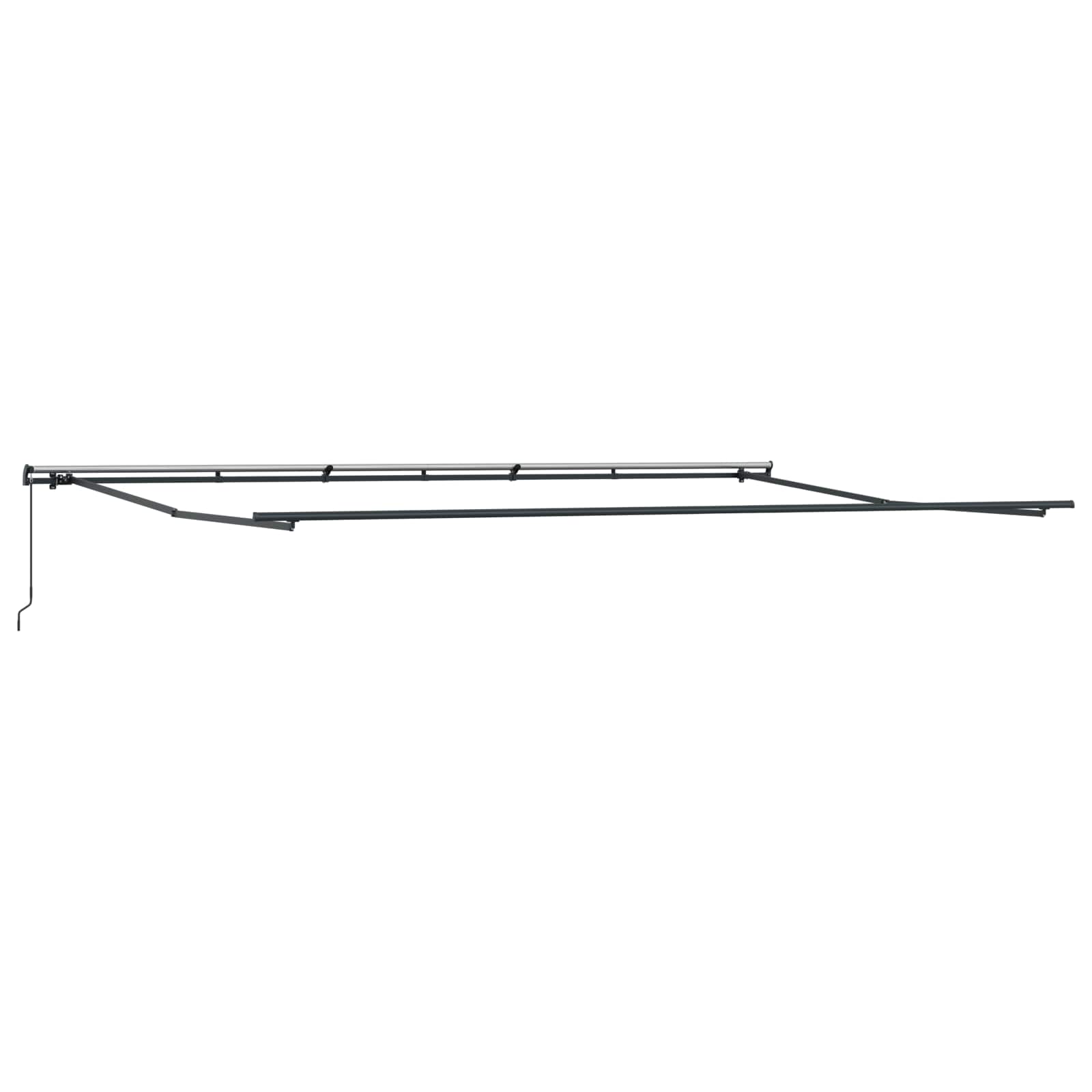 Einziehbare Markise Mehrfarbig 600 x 300 cm Polyester und Stahl