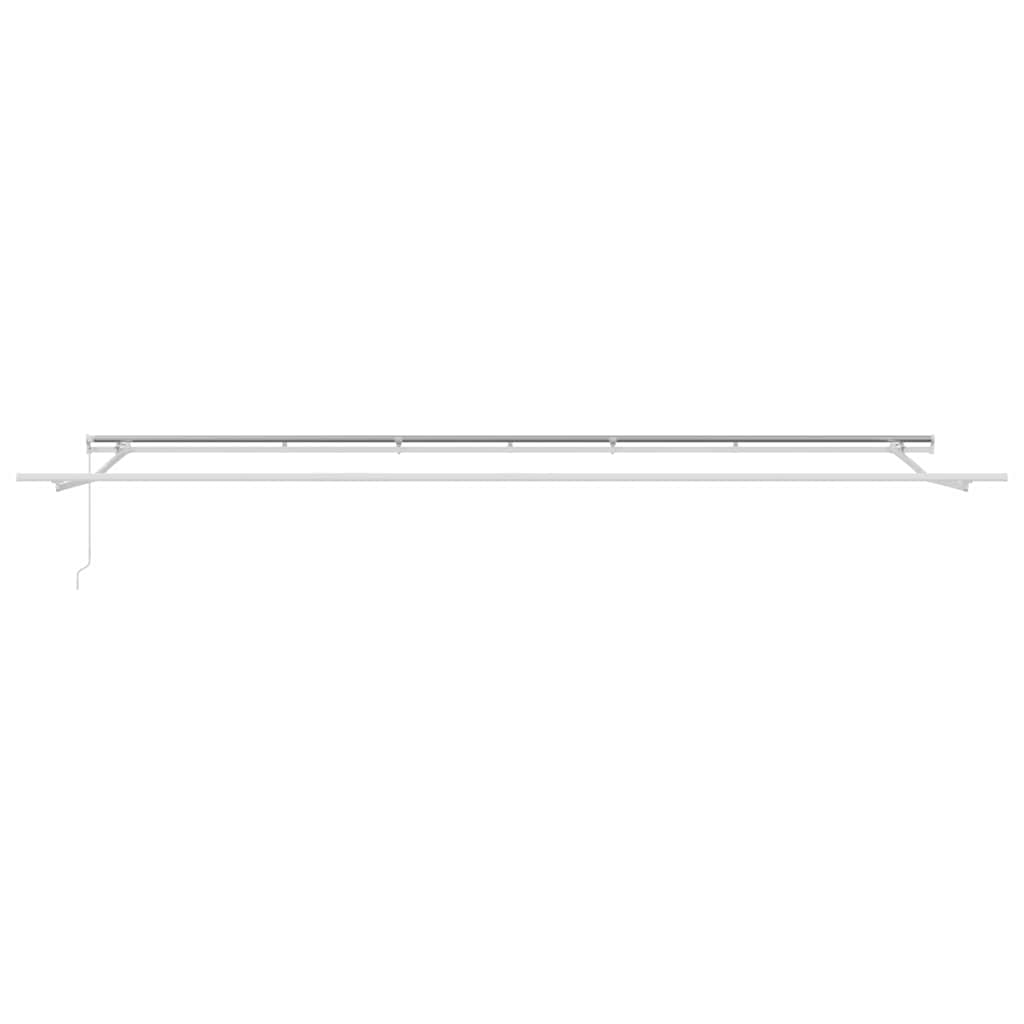 Einziehbare Markise Orange und Braun 600 x 350 cm